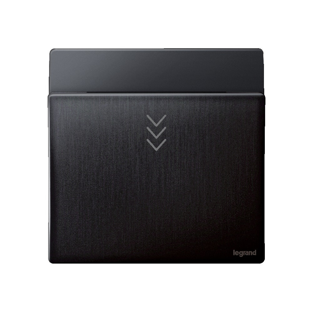 LEGRAND - Key Card Switch RFID Mallia, Time Delay 30s, 230 V~, Brushed Black