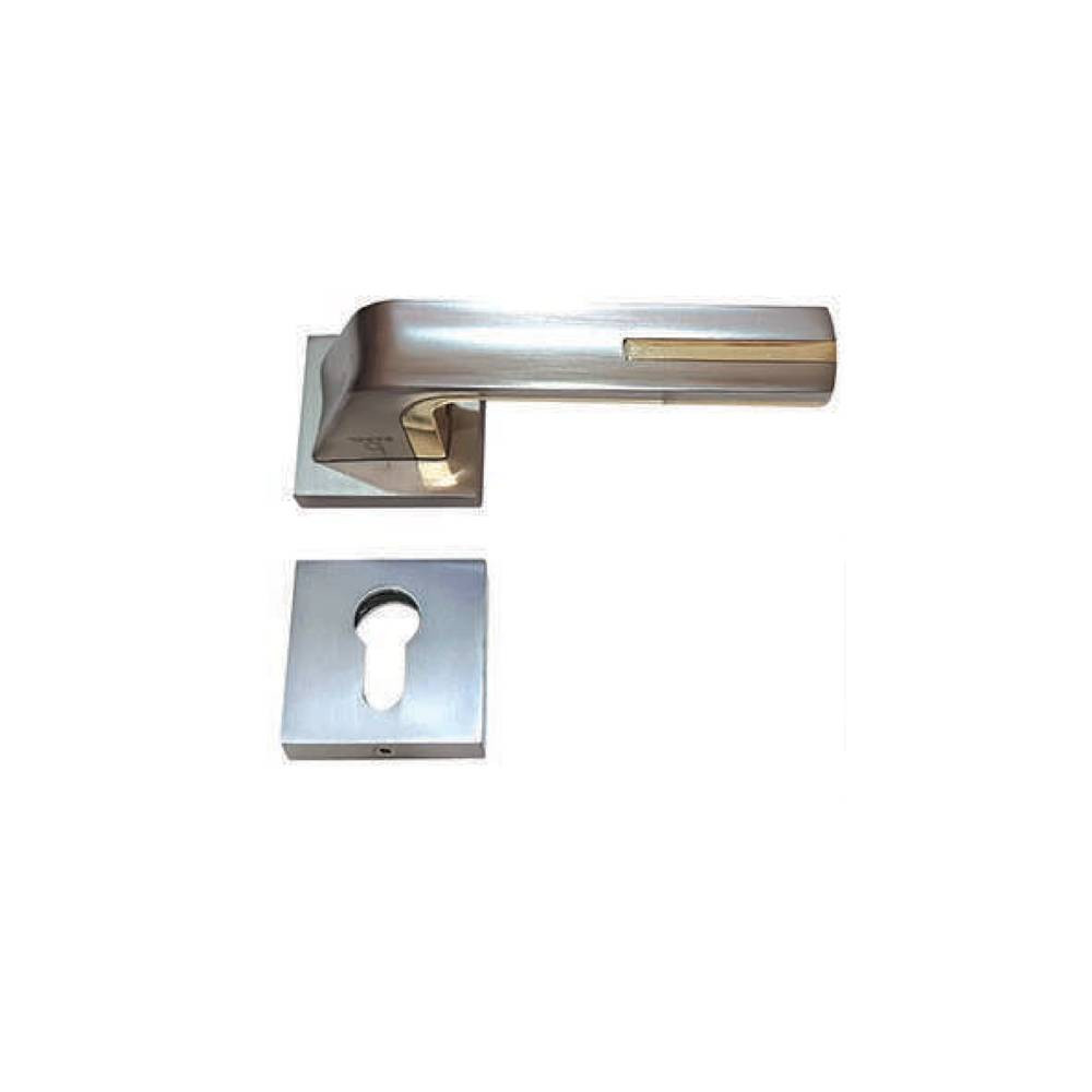 Pink Doorknob Matte Nickel/Gold Babylon