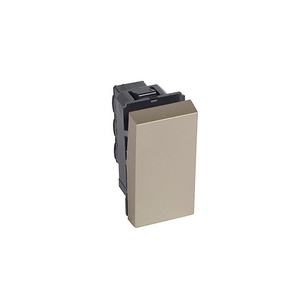 LEGRAND - 1-Way Switch Arteor, 20A, Square, 1 Module, Champagne