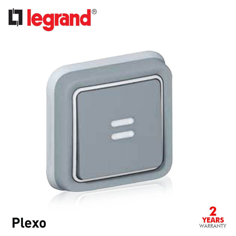 LEGRAND - Push-Button Plexo IP55, Illuminated Changeover, Flush Mounting
