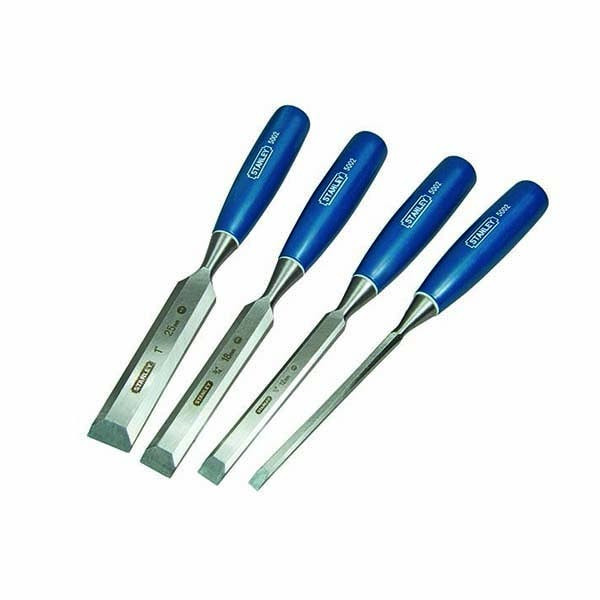 STANLEY - Bevel Edge Wood Chisel Set, 5002 Series, 4 Pieces (6,12, 18, 25mm)
