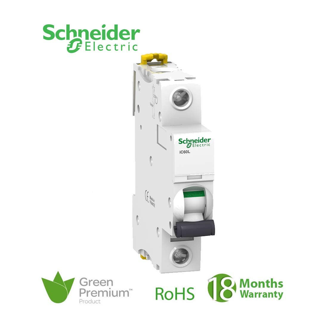 SCHNEIDER - MCB Breaker, Acti9 iC60L, 1P, 32A, B curve