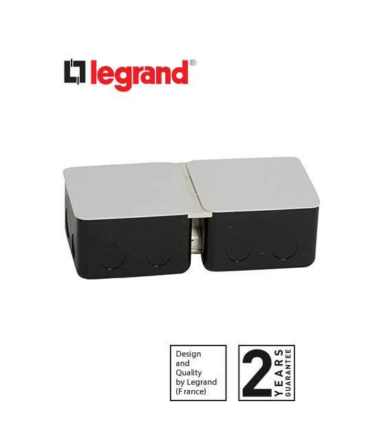LEGRAND - Metal Flush-Mounting Box for Installation In Concrete Floor, 2 x 3 Modules