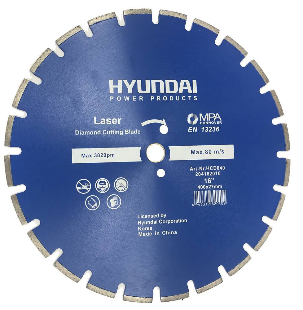 Diamond Cutting Disc for Asphalt and Concrete | Hyundai
