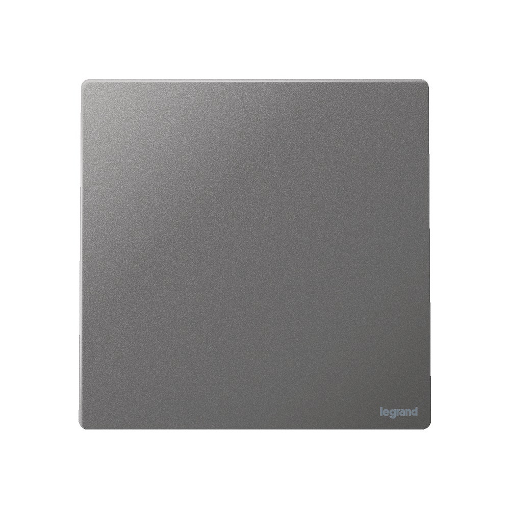 LEGRAND - Push-Button Mallia, N/O Contact (Push to Make), 1 Gang, 10 A, 250 V~, Dark Silver