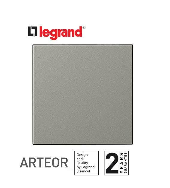 LEGRAND - Blank Module Arteor, Square, 2 Modules, Magnesium