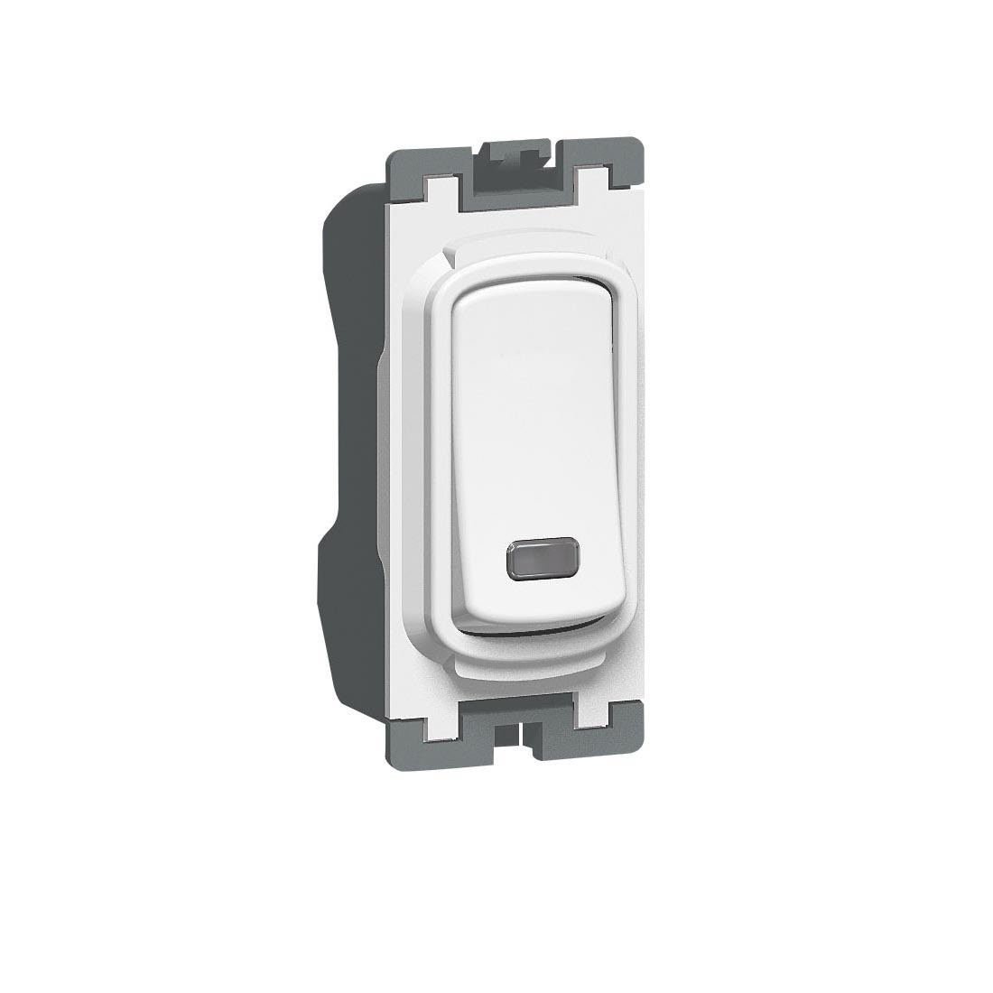 LEGRAND - Switch 20A 250V DP w/ Neon, Grid White 