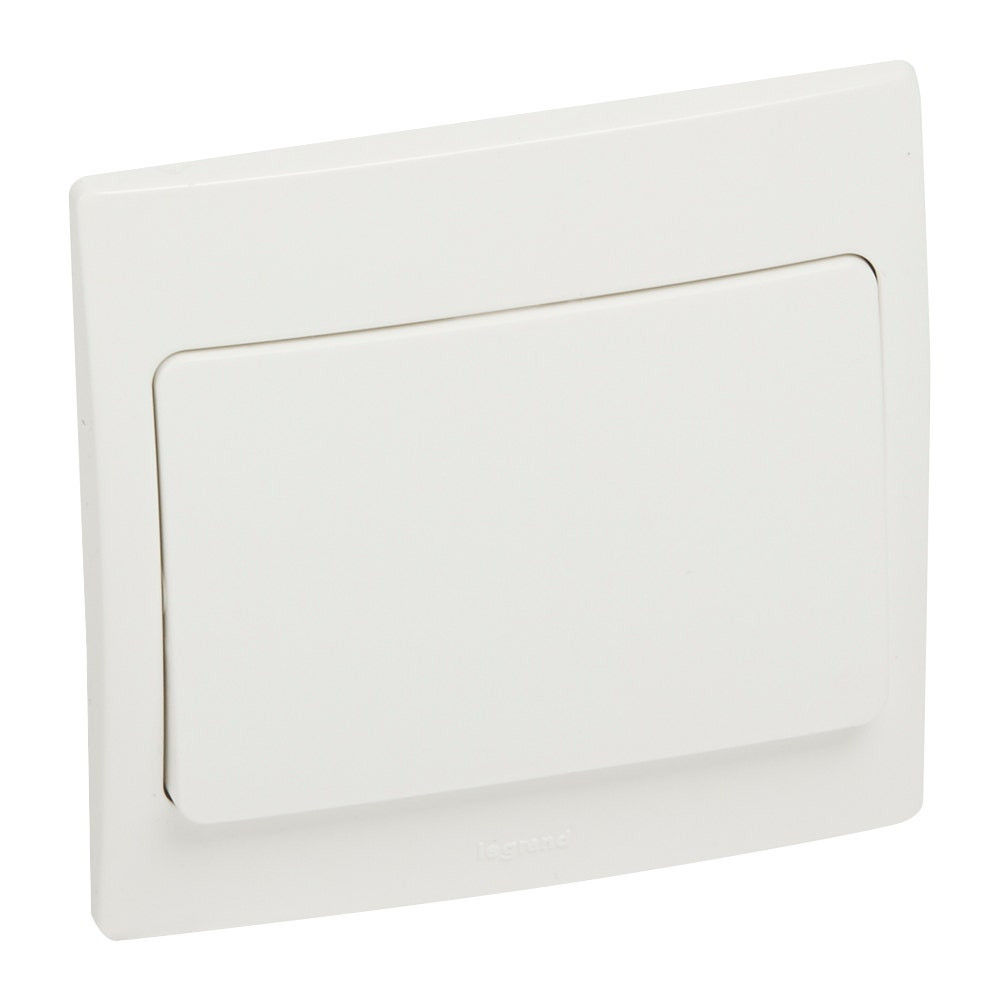 DISCONTINUED LEGRAND - Single Pole Switch Mallia, 1 Gang, 1 Way, 10 AX, 250 V~, White
