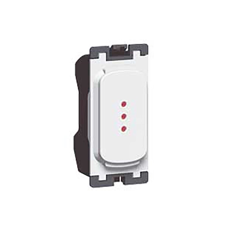 LEGRAND - Indicator Synergy, Grid Module, Red Neon, 1mA, 230-250V, White