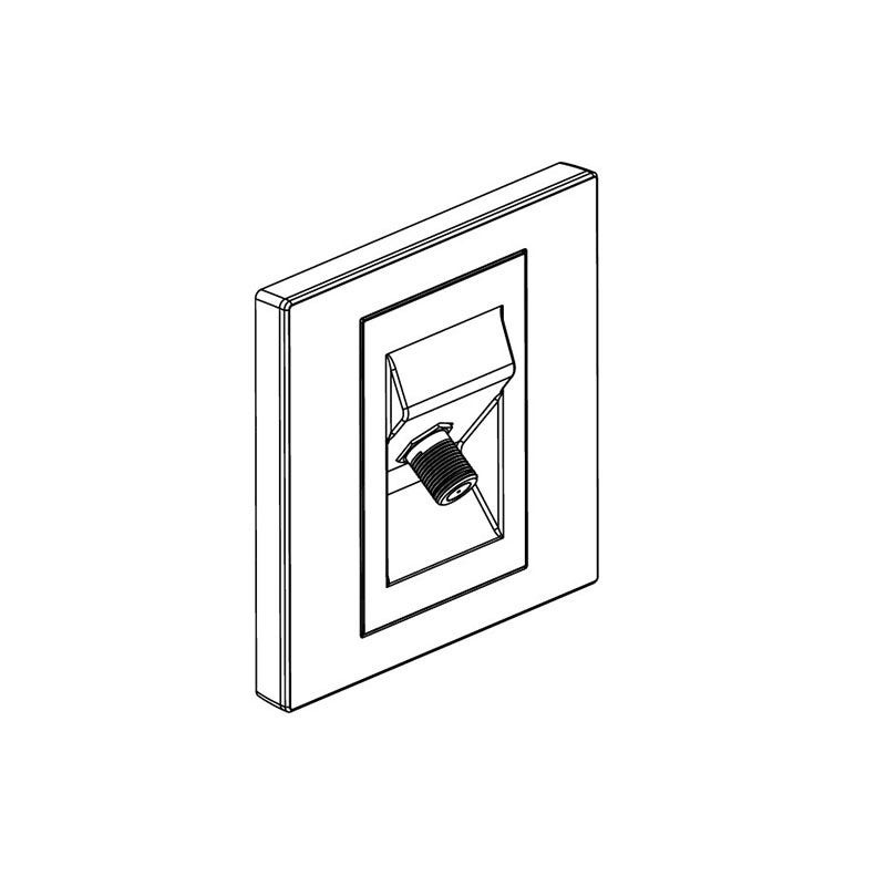 LEGRAND - TV Socket Outlet Galion, F-Type, 1 Gang, Champagne