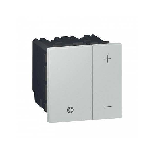 LEGRAND - Universal Dimmer Arteor, without Neutral, 2 Wires, 125W, Soft Aluminium