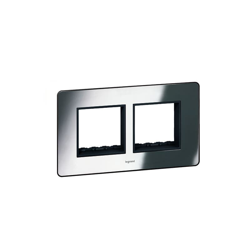 ليجراند - لوحة أمامية Synergy Sleek، مجوز، لآلية Arteor 4 موديول، Polished Stainless Steel