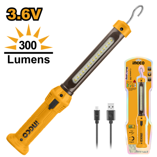 Cordless work lamp 3.6V rechageable battery كشاف شحن معلق بلدوسة 3.6 فولت