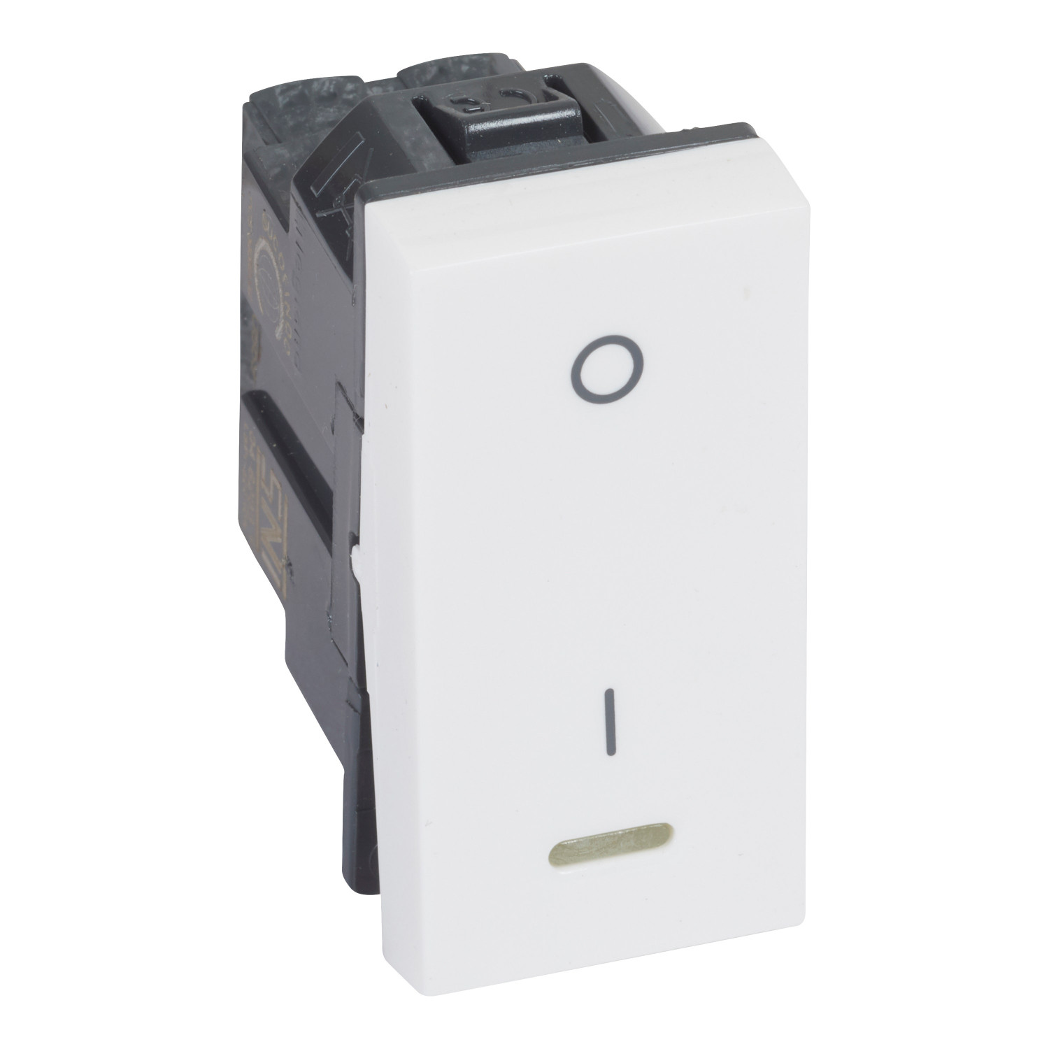 LEGRAND - 1-Way Double Pole Switch Arteor, with Indicator 20 AX 250 V~, 1 Module, White