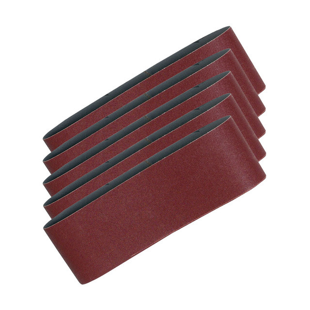 Abrasive Belt for Belt Sander, 610 mm Length x 100 mm Width, Grit 240, Pack of 5