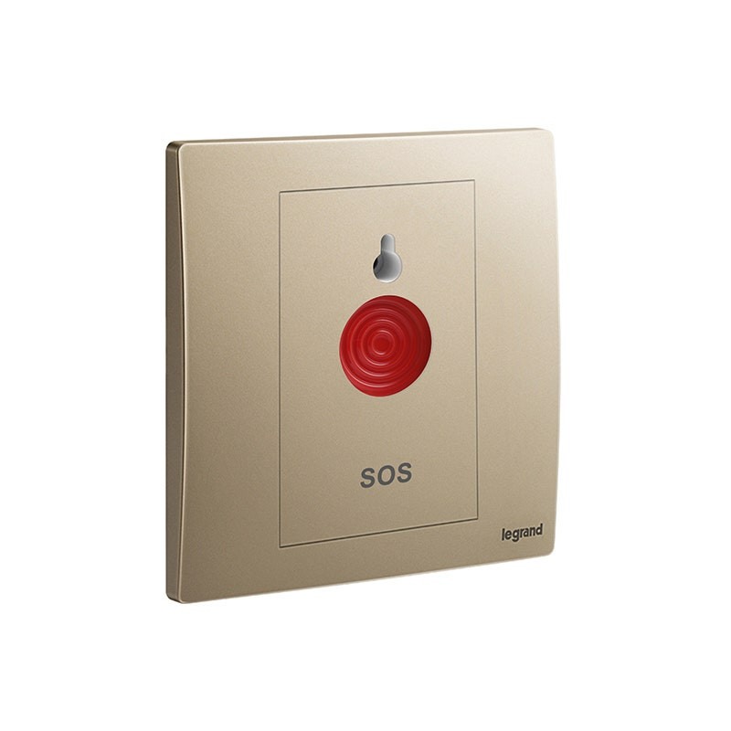 LEGRAND - Emergency Key Switch Mallia Senses, 1 Gang, Dark Bronze