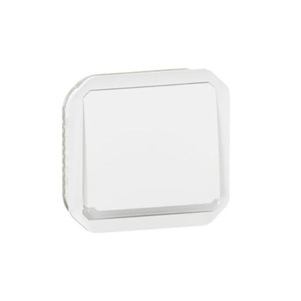 LEGRAND - Push-Button Plexo, IP55, N/O Contact + Locator, 10A, Mechanism, White