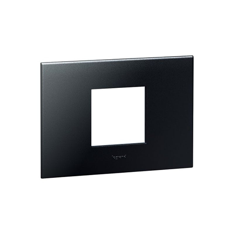 LEGRAND - Plate Arteor, Italian/US, 2 Modules, Square, Graphite
