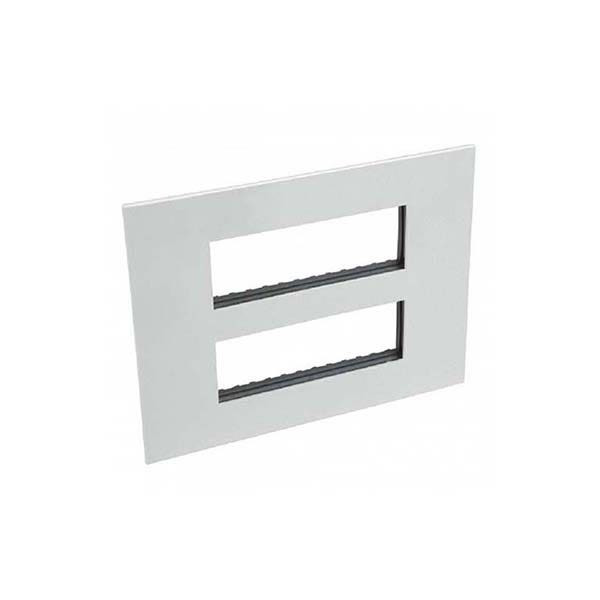 LEGRAND - Plate Arteor, BS, Square, 2x6 Modules, Soft Aluminium