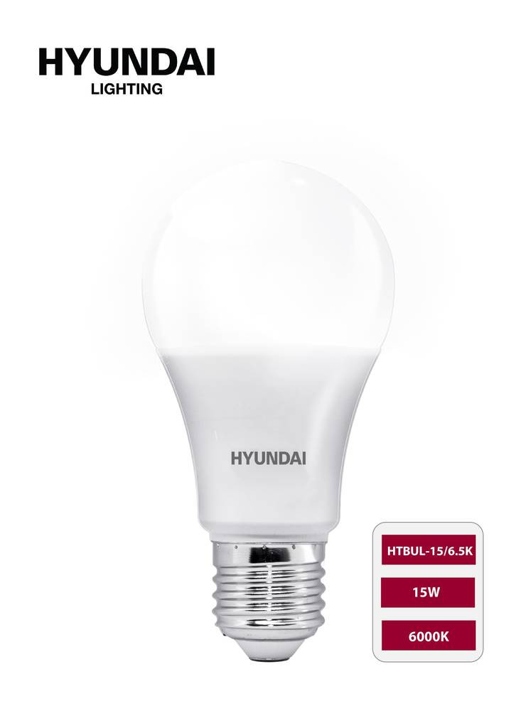 Hyundai HTBUL Filament Bulb E27 Base - 6500K White Light (15W)