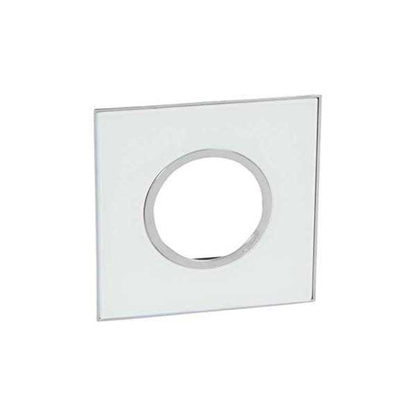 LEGRAND - Plate Arteor, French/German, 1 Gang, Round, 2 Modules, Mirror White