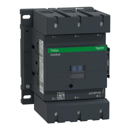 Schneider - Contactor -TeSys Deca-3P-115A/1000 V-LC1D115M7