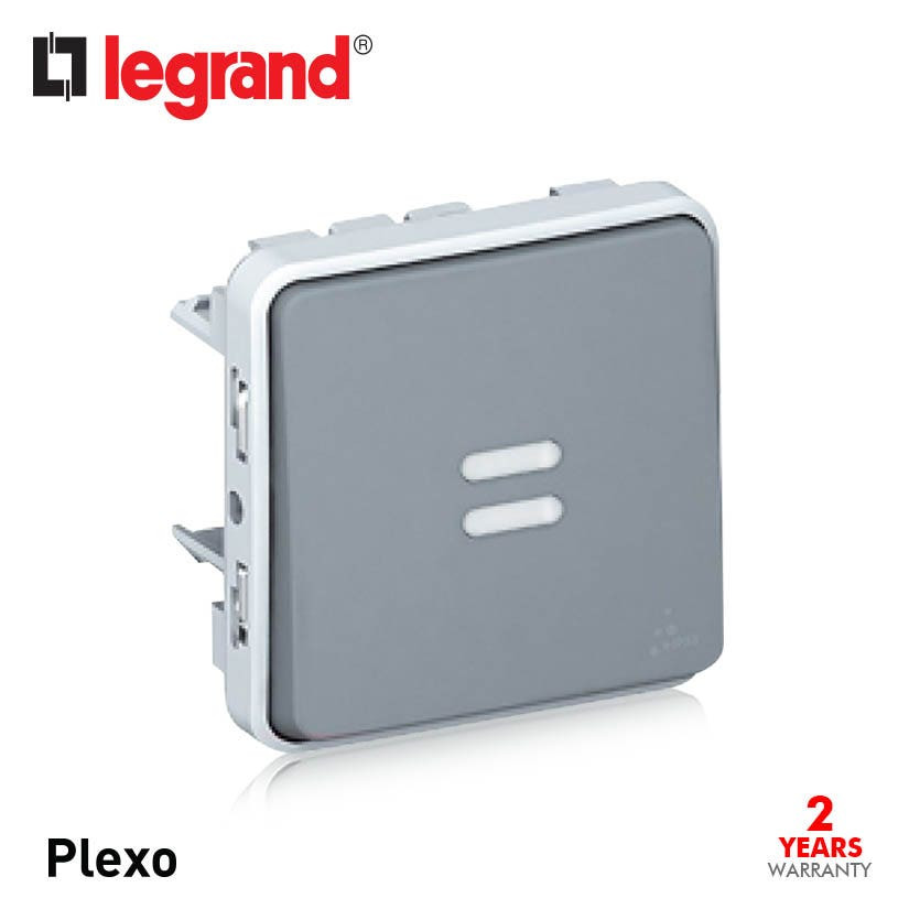LEGRAND - Switch Plexo IP55, 2-Way with Indicator, 10 AX 250 V~, Modular