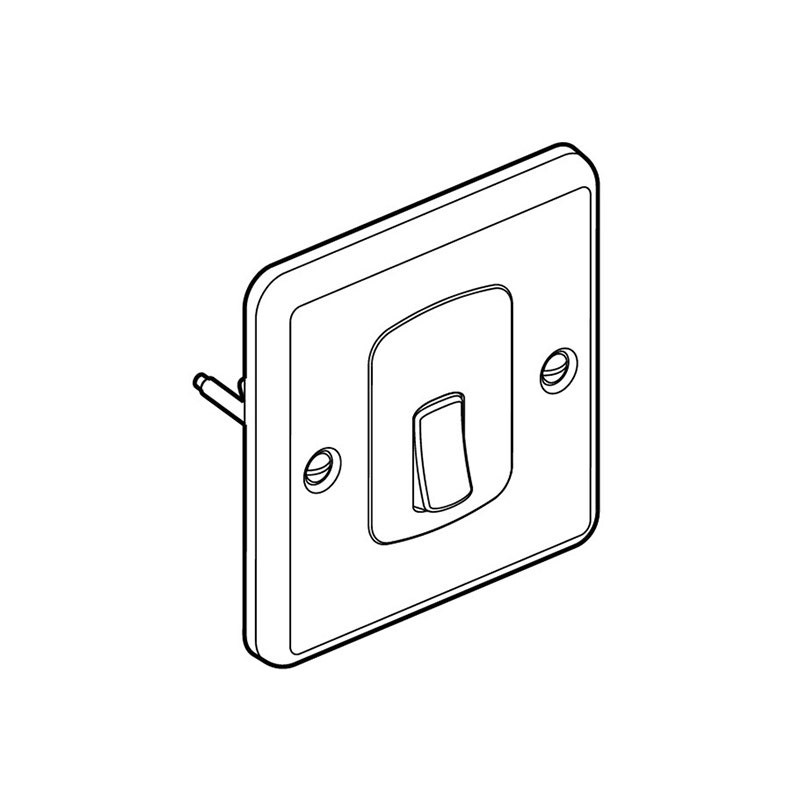 LEGRAND - Double Pole Switch Synergy Authentic, 20A, 250V~, Glossy Gold
