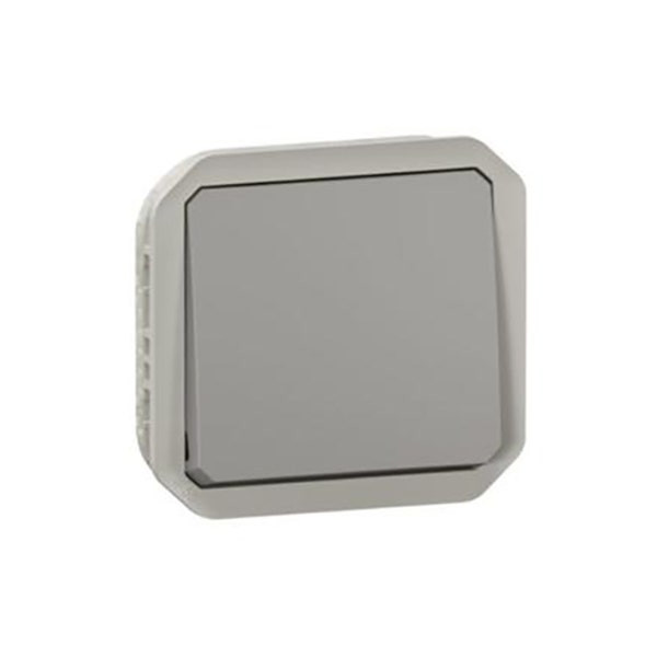LEGRAND - Switch Plexo, IP55, 1 Gang, 2 Way, 10A, Mechanism, Grey
