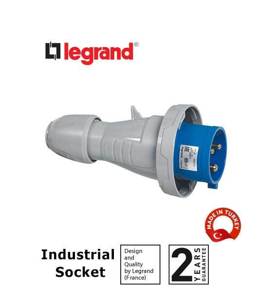 ليجراند - مقبس صناعي P17, IP66/67, 380/415 V~, 32A, 2P+E