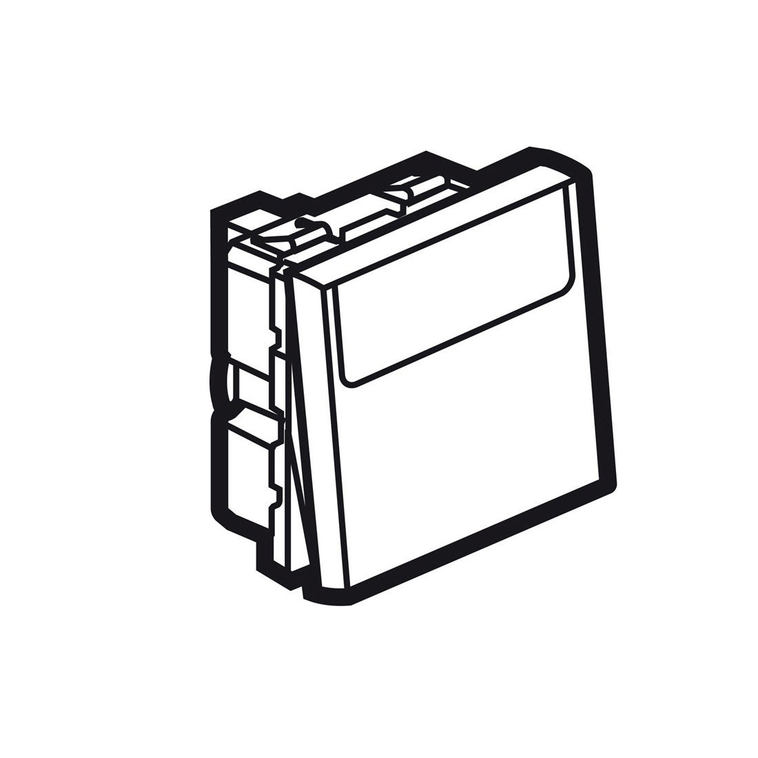 LEGRAND - 2-Way Push-Button Arteor, with Label Holder, 2 Modules, White