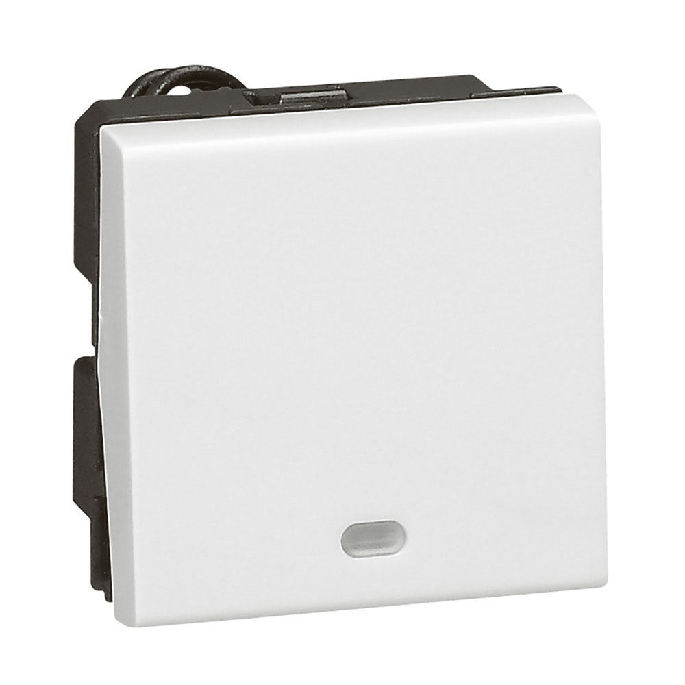 LEGRAND - 2-Way Switch Mosaic, with Led Indicator 20A 250 V, 2 Modules, White