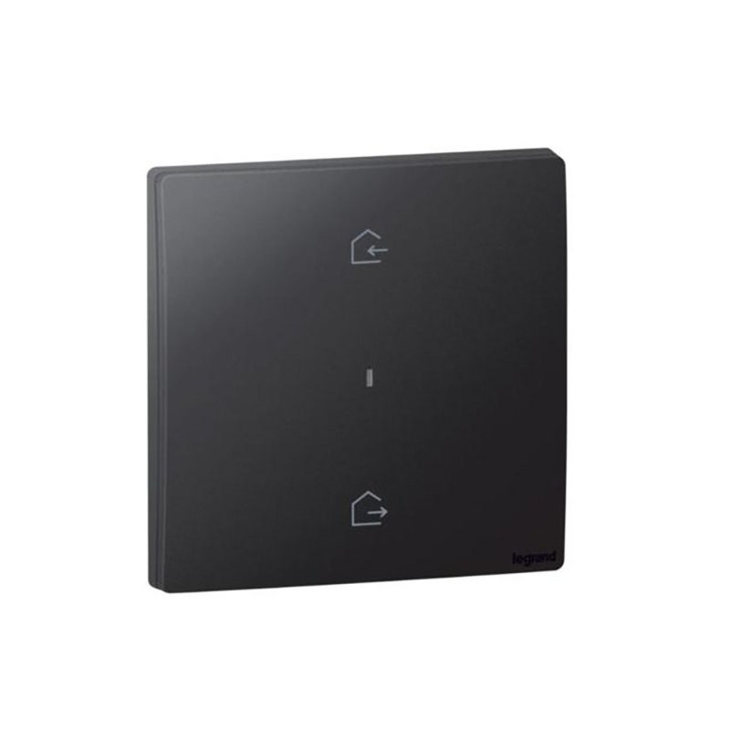 LEGRAND - Wireless Remote Master Switch Mallia Senses, Home/Away,Matt Black