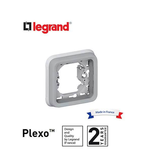 LEGRAND - Flush Mounting Support Frame Plexo IP55, 1 Gang, Grey