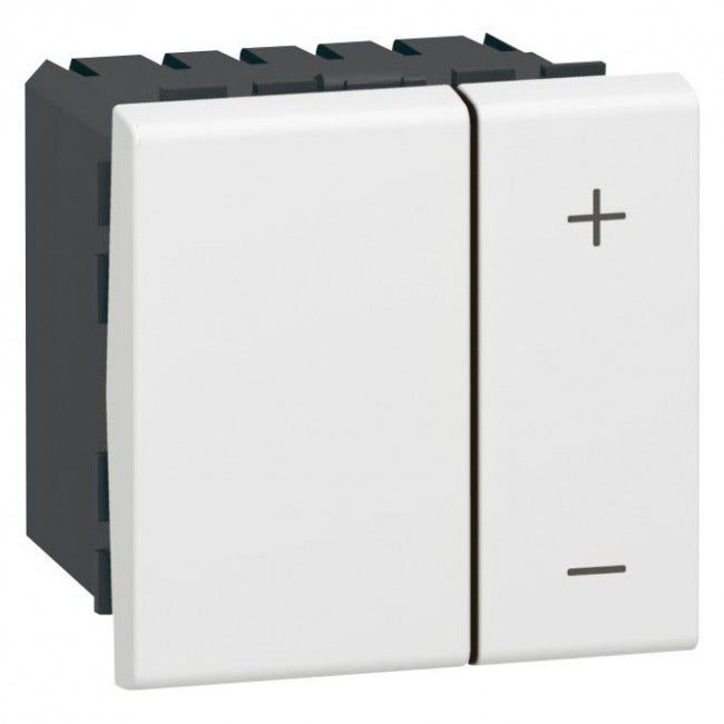 LEGRAND - Dimmer Switch Mosaic, 0-10 V, for Electronic Ballasts, 2 Modules, White