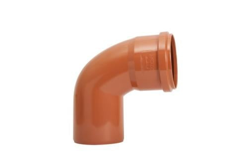 Angle elbow (drainage) 75 mm from Appleco - Orange