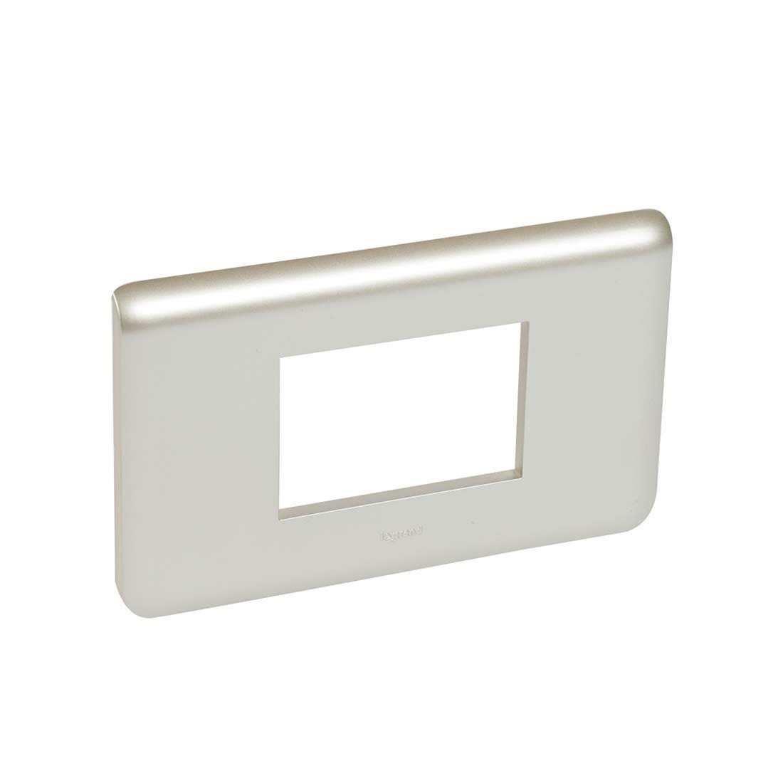LEGRAND - Plate 2G 3Mod, Titanium