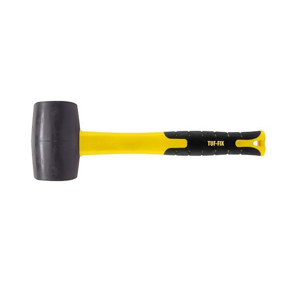 TUF-FIX - Fiber Handle Rubber Hammer, 16Oz/450g