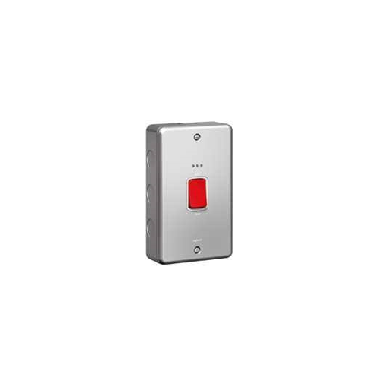 LEGRAND - Double Pole Switch Synergy, Double Pole + Indicator, 45 A 250 V~, Metalclad