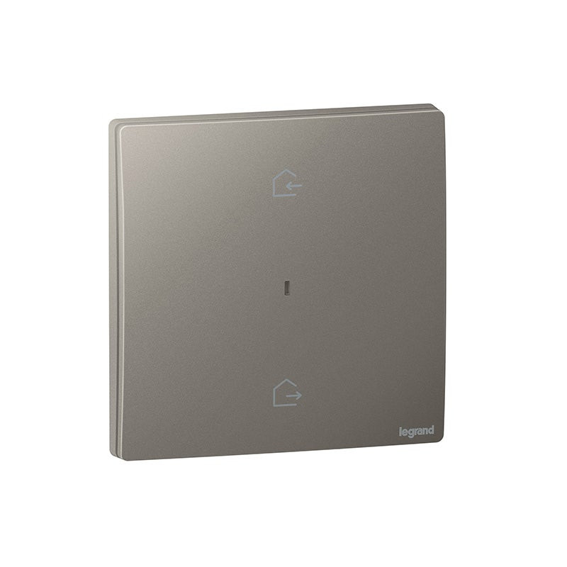 LEGRAND - Wireless Remote Master Switch Mallia Senses, Home/Away,Dark Silver
