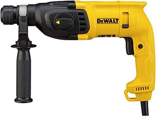 Rotary hammer drill (22 mm) 710 watts 3 movements 220 volts 2 kg with a regular SDS-Plus drill head, DeWalt model D25033C-B5