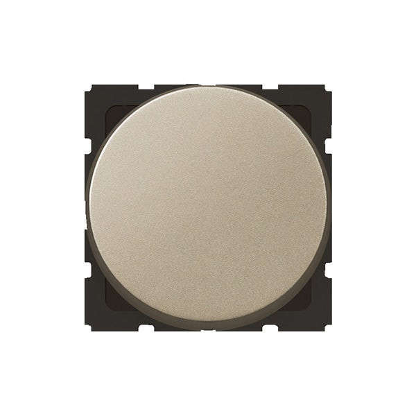 LEGRAND - 1-Way Switch Arteor, 10A, Round, 2 Modules, Champagne