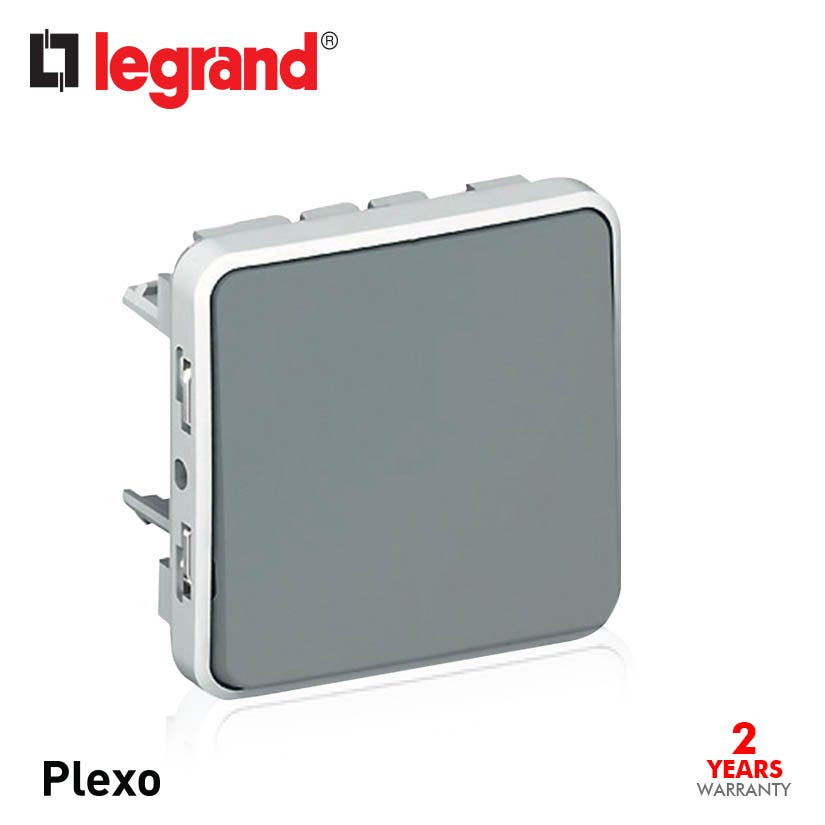 LEGRAND - Push-Button Plexo IP55, N/O Contact, 10 A, Modular