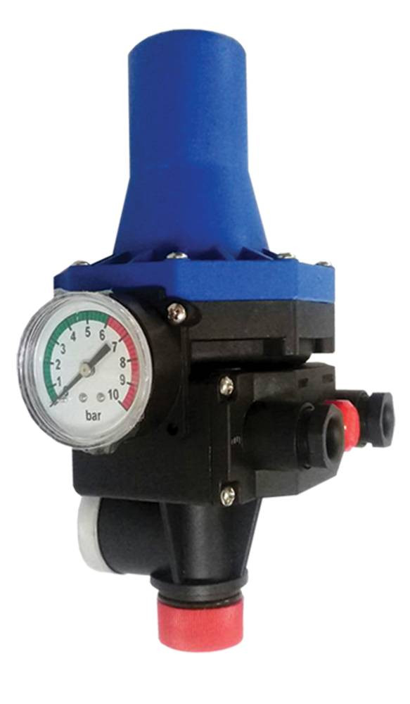 Automatic pressure controller with clock, bottom-to-side model