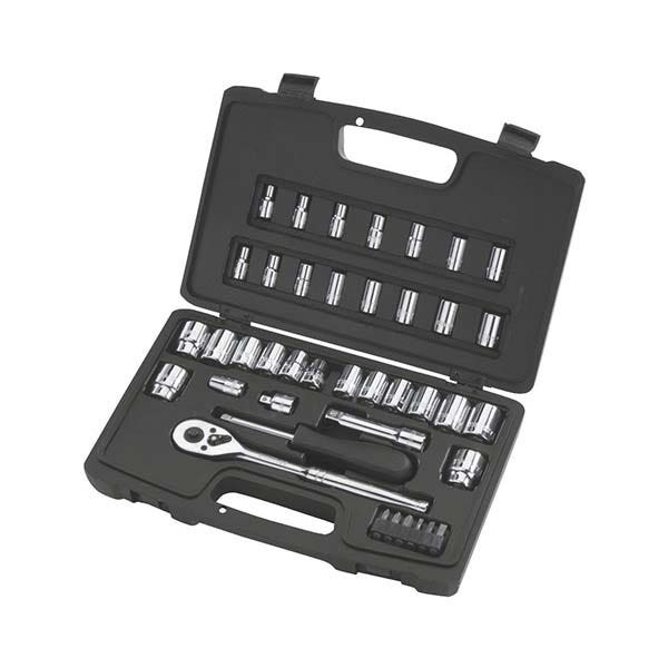 STANLEY - Mechanic's Tool Set, 1/4" & 3/8" Drive, 40 Pieces