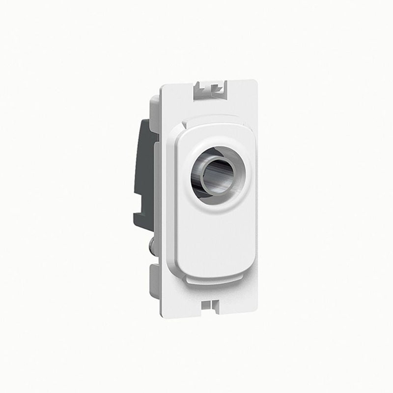 LEGRAND - TV Socket Synergy, Grid Module, Single Screened, Male, White
