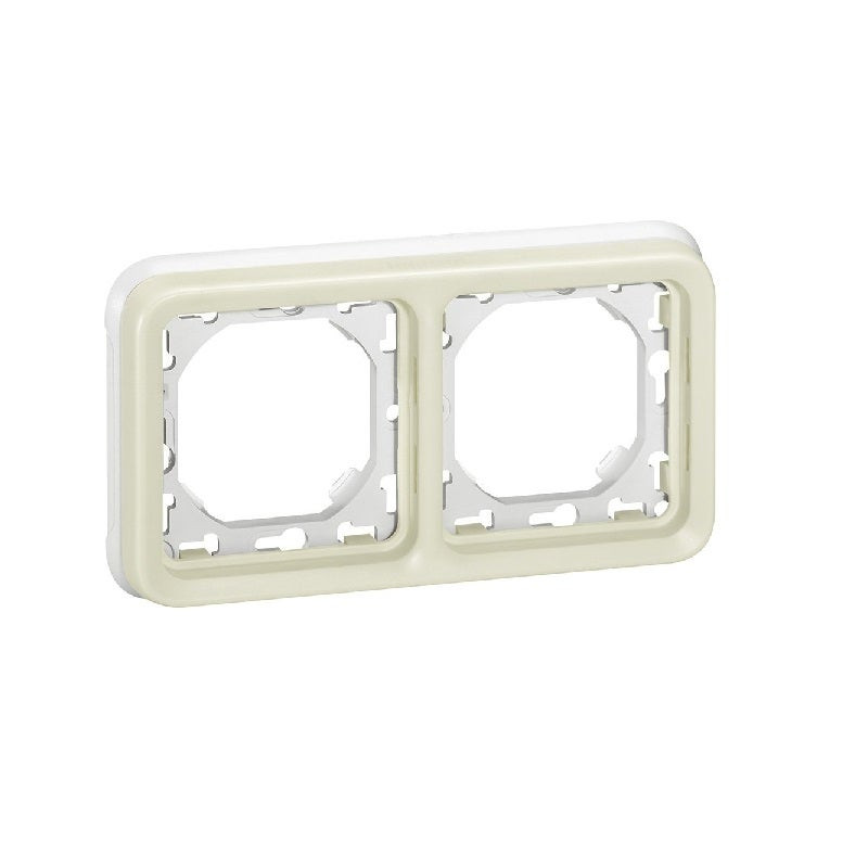 LEGRAND - Support Frame 2G Horztl M, White, IP55 IK07, Plexo