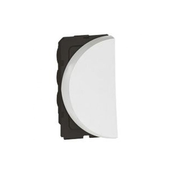LEGRAND - 1-Way Switch Arteor, 20A, Round, 1 Left Module, White