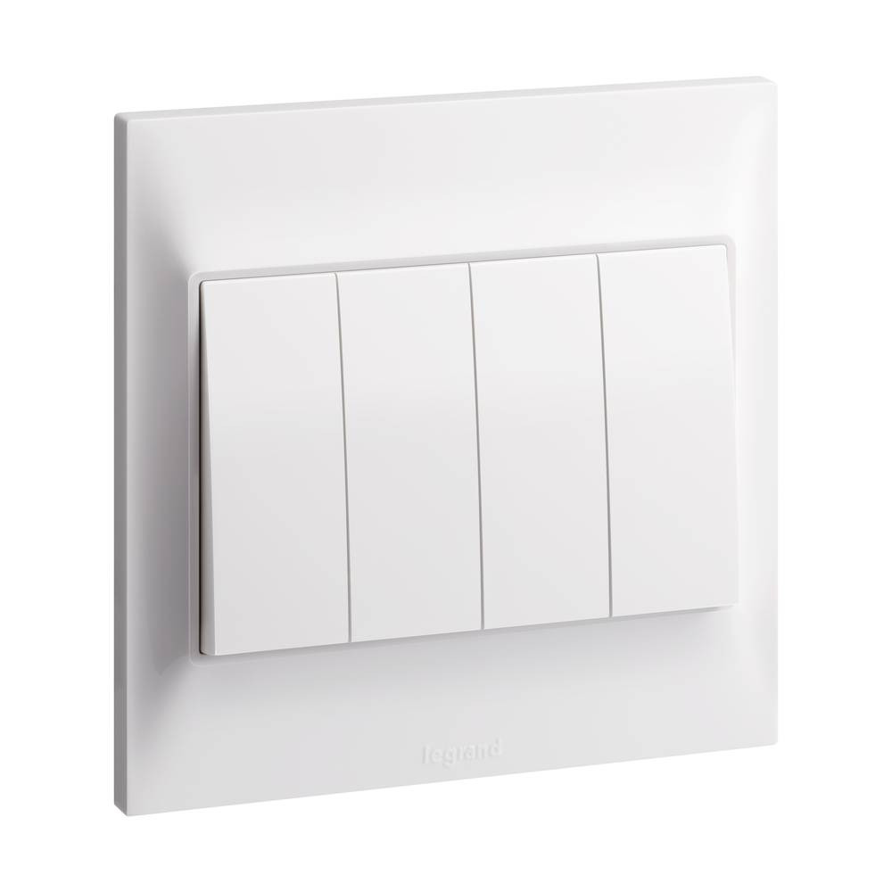 Blanco S 16 Amp White Four-Way Switch