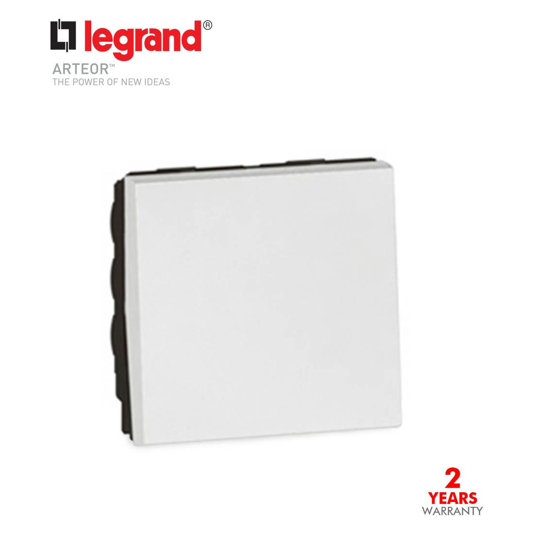 LEGRAND - Intermediate Switch Arteor, 10 AX 250 V~, 2 Modules, White